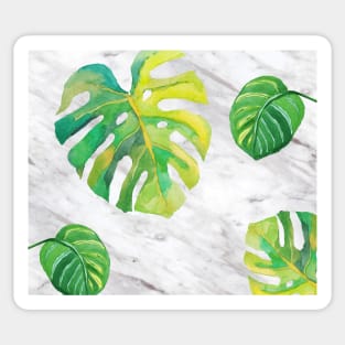 Tropical lush marble Sticker